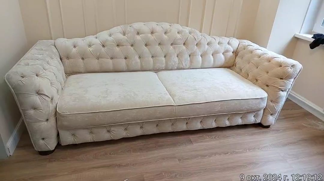 Замена обивки дивана на дому. Тюкалинск